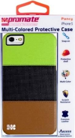 Promate Green/Black/Brown Pancy iPhone 5 Protective Case