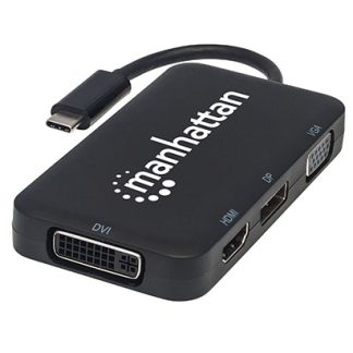Manhattan USB-C 4-in-1 Audio Video Converter