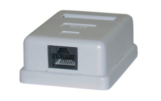 Netix RJ45 Single Surface Mount Box 29-0020