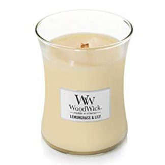 Woodwick Lemongrass & Lily Medium Jar Retail Box No