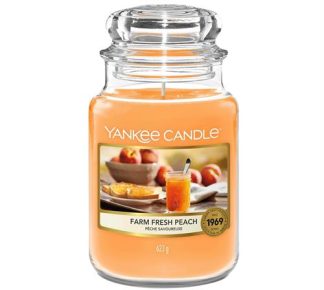 Yankee Candle Fresh Peach Large Jar Retail Box No warranty