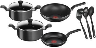 Tefal Supercook 9 Piece Non Stick Cookware Set