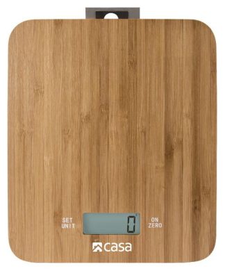 CASA ELECTRONIC BAMBOO KITCHEN SCALE