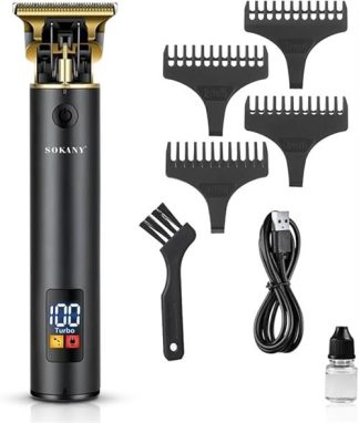 Sokany Professional Cordless Black Hair Trimmer