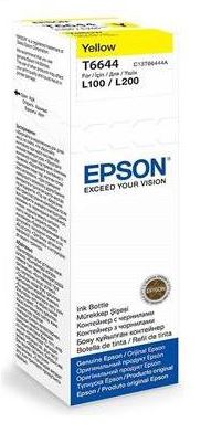 Epson T6644 Yellow Ink Bottle 70ml For L110 L300 L210 L355