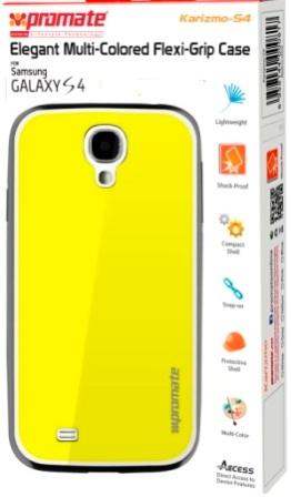 Promate Yellow Karizmo Samsung Galaxy S4 case
