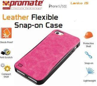 Promate Pink Lanko.i5 Hand Crafted Leather Case