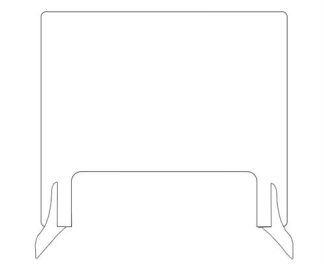 Casey Self Supporting Protective Transparent Barrier