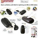 Promate Ovally White 5200mah Portable Back Up Battery