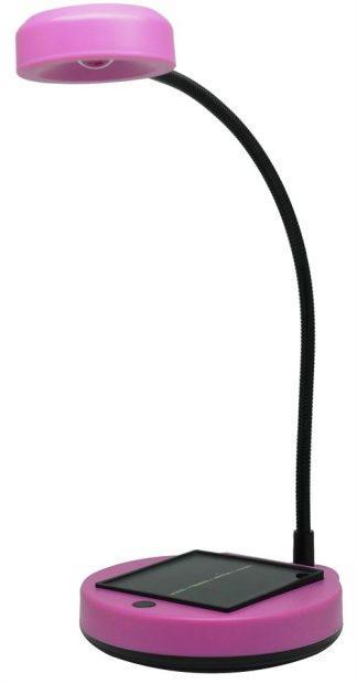 Noble Pink SunLite Solar Powered Tabletop Lamp