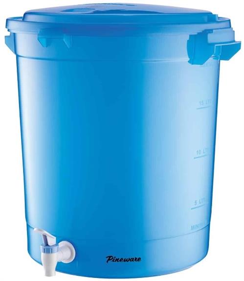 Pineware 23 Litre Electric Water Heater Bucket Blue 1 Pineware 23 Litre Electric Water Heater Bucket Blue