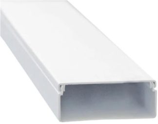 Solarix PVC Trunking 3 Metre 100mm X 40mm White