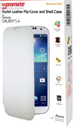 Promate White Sansa Samsung Galaxy S4 shell case