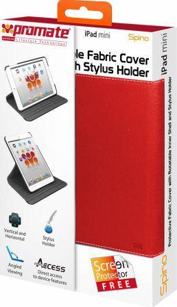 Promate Spino Protective Fabric Cover with Rotatable Inner