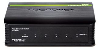 TrendNet 5 Port 10 100 Mbps Fast Ethernet GREENnet Desktop