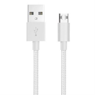 Whizzy White Reversible Micro USB Charge And Data Sync Cable