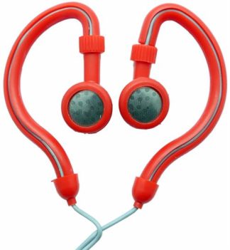 Geeko Hook On Stereo Earphones Red