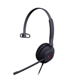 Yealink UH37 Mono USB-A Headset with leatherette ear cushions, USB-A, MS Teams certified