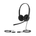 Yealink YHS34 Professional Dual Call Centre Headset with foam ear cushions, RJ-9 and QD Connection