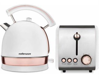 Mellerware Stainless Steel White with Rose Gold Trimming 2