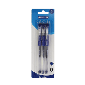 Marlin Gel Glide Gel Ink Pens Blue