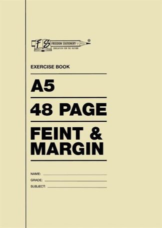 Freedom A5 48 Pages Exercise Book Feint And Margin 5 Pack