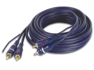 Geeko 2 X RCA Male to Male Audio Cable With Ground