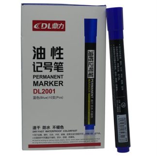 DLOffice Permanent Markers Pack of 10 Blue
