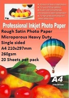 EBox Rough Satin Photo Paper-