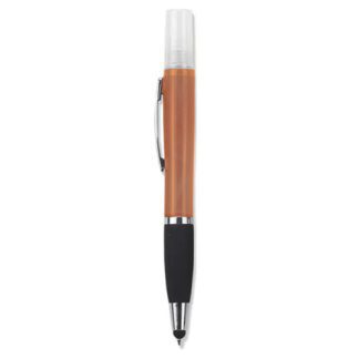 Geeko Sanitiser Blue Ink Pen with Stylus Colour: Orange