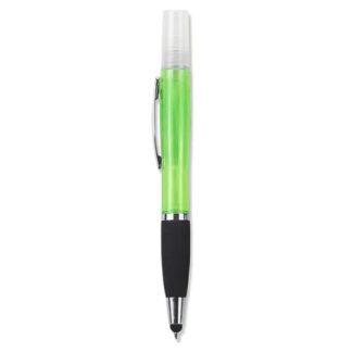 Geeko Sanitiser Blue Ink Pen with Stylus Colour: Green