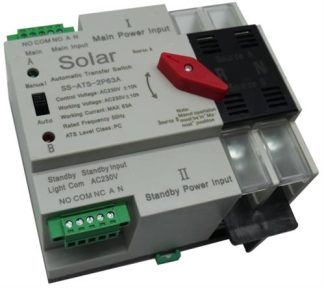 Solarix Dual Power ATS 63A 2 Pole Automatic Change Over