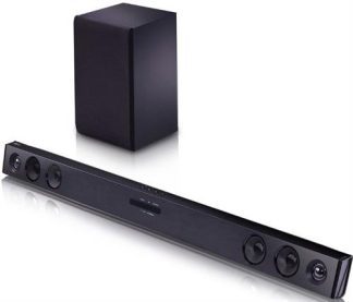 LG SQC2 2.1Ch 300W Soundbar with Wireless Subwoofer and
