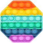 Sceedo Pop It Bubble Octagon Fidget – Rainbow