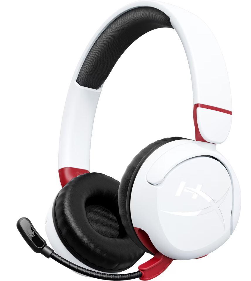 HP HyperX Cloud Mini Wireless White And Red Headset with Microphone 1 HP HyperX Cloud Mini Wireless White And Red Headset with Microphone