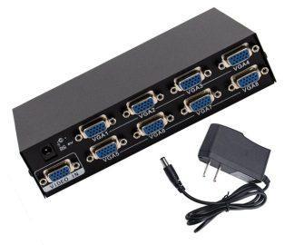 UniQue VGA 8 Port Splitter Adapter