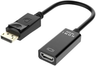 UniQue  30cm Male DisplayPort To 4K Female HDTV Cable
