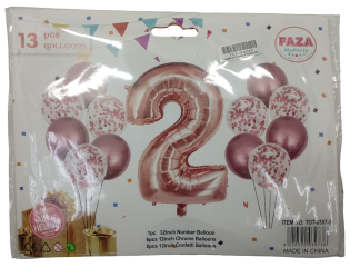 Envo One Homepage #3 29 Casey 13pc Rose Gold and White Balloon Set Nr 2