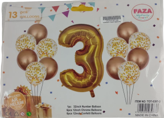 Envo One Homepage #3 29 Casey 13pc Gold and White Balloon Set Nr 3