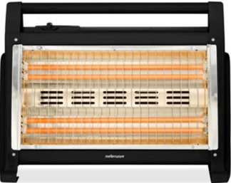 Mellerware Heater 2 Heat Settings Quartz Plastic Black 4