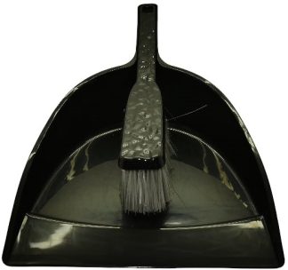 Casey Handheld Dust Pan And Brush Set Black