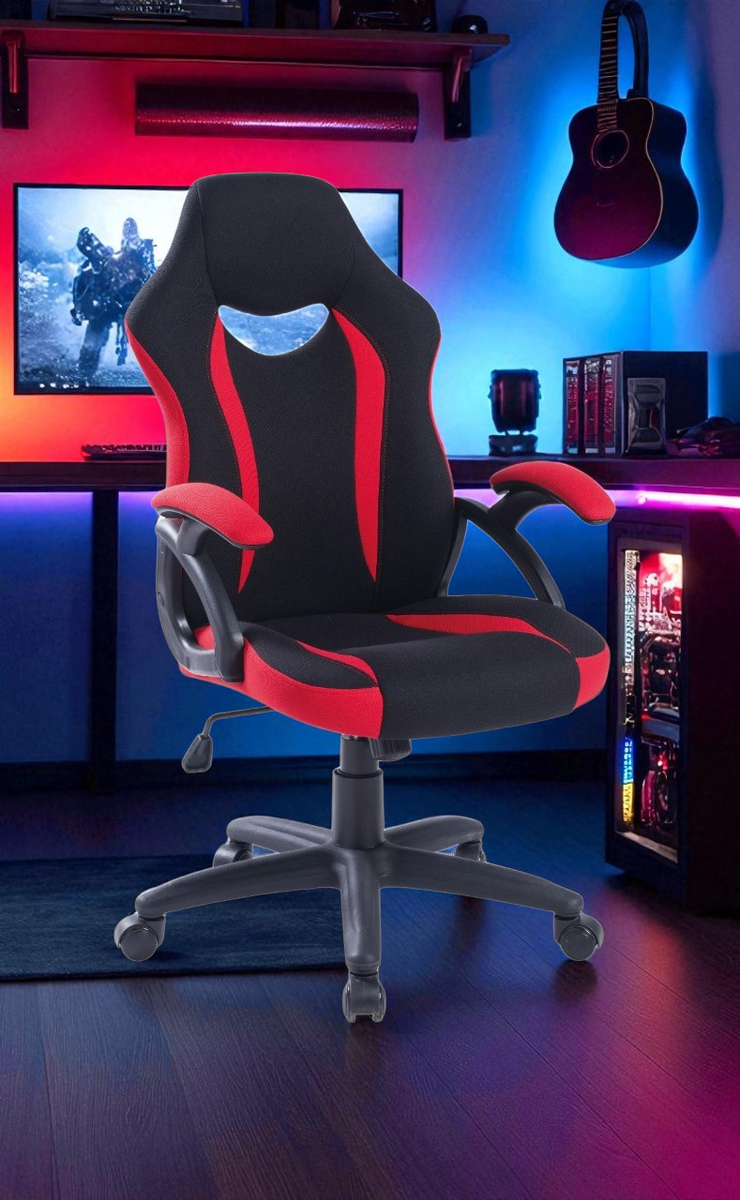 TOCC Eclipse Ergonomic Gaming Chair Red and Black 5 TOCC Eclipse Ergonomic Gaming Chair Red and Black - Image 5