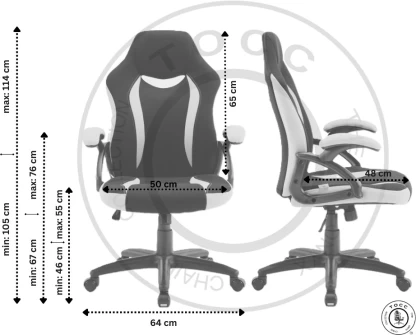 TOCC Eclipse Ergonomic Gaming Chair Black 7 TOCC Eclipse Ergonomic Gaming Chair Black - Image 7
